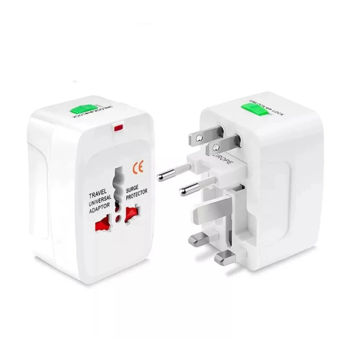 Universal Travel Adapter: All-in-One Worldwide Plug Charger for UK, EU, AU, and US